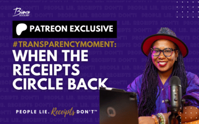#Transparency Moment: When the Receipts Circle Back